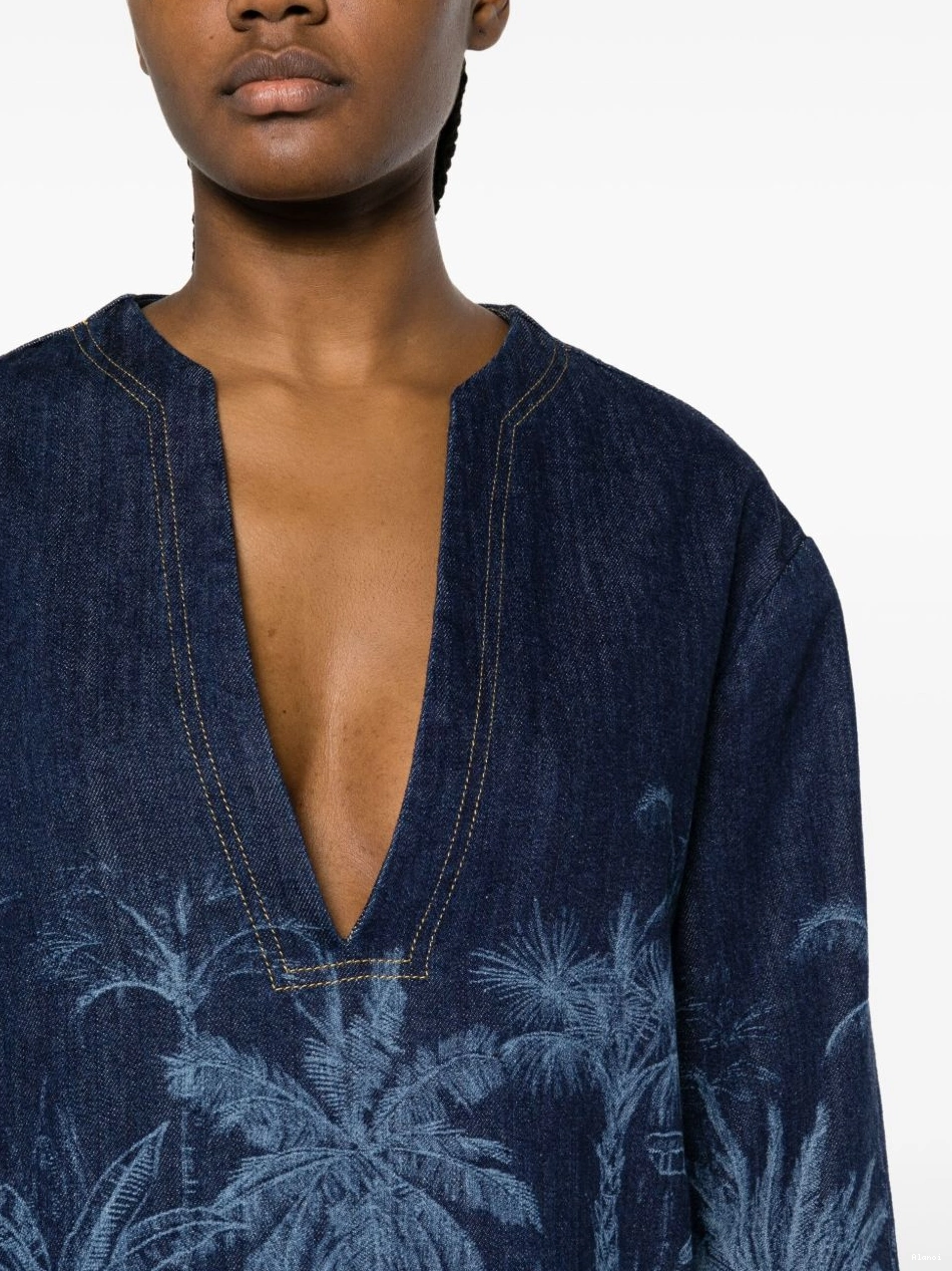 Cheap denim de Jungle Jouy Toile tunic Alanui Women 0802